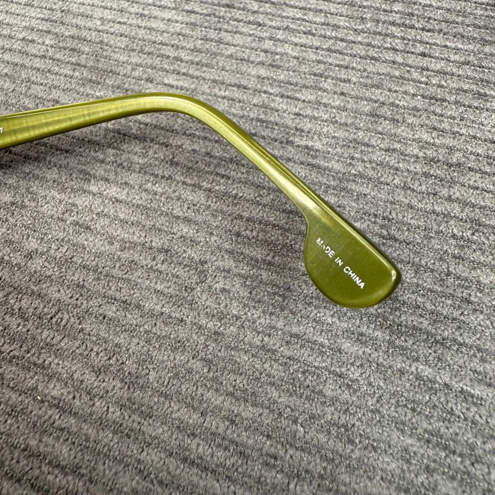 Fiction by l.a.Eyeworks Biz 049-049 Cat Eye Y2k Glasses Frames Green Purple 0907